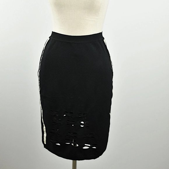 Y2K Vintage CHRISTIAN DIOR Pencil Skirt with Side Panels and Cutouts - Picture 4 of 9
